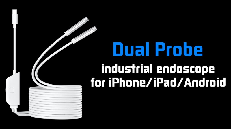 Dual-lens Endoscope Probe